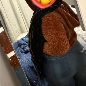 burnt orange/brown knitted sweater